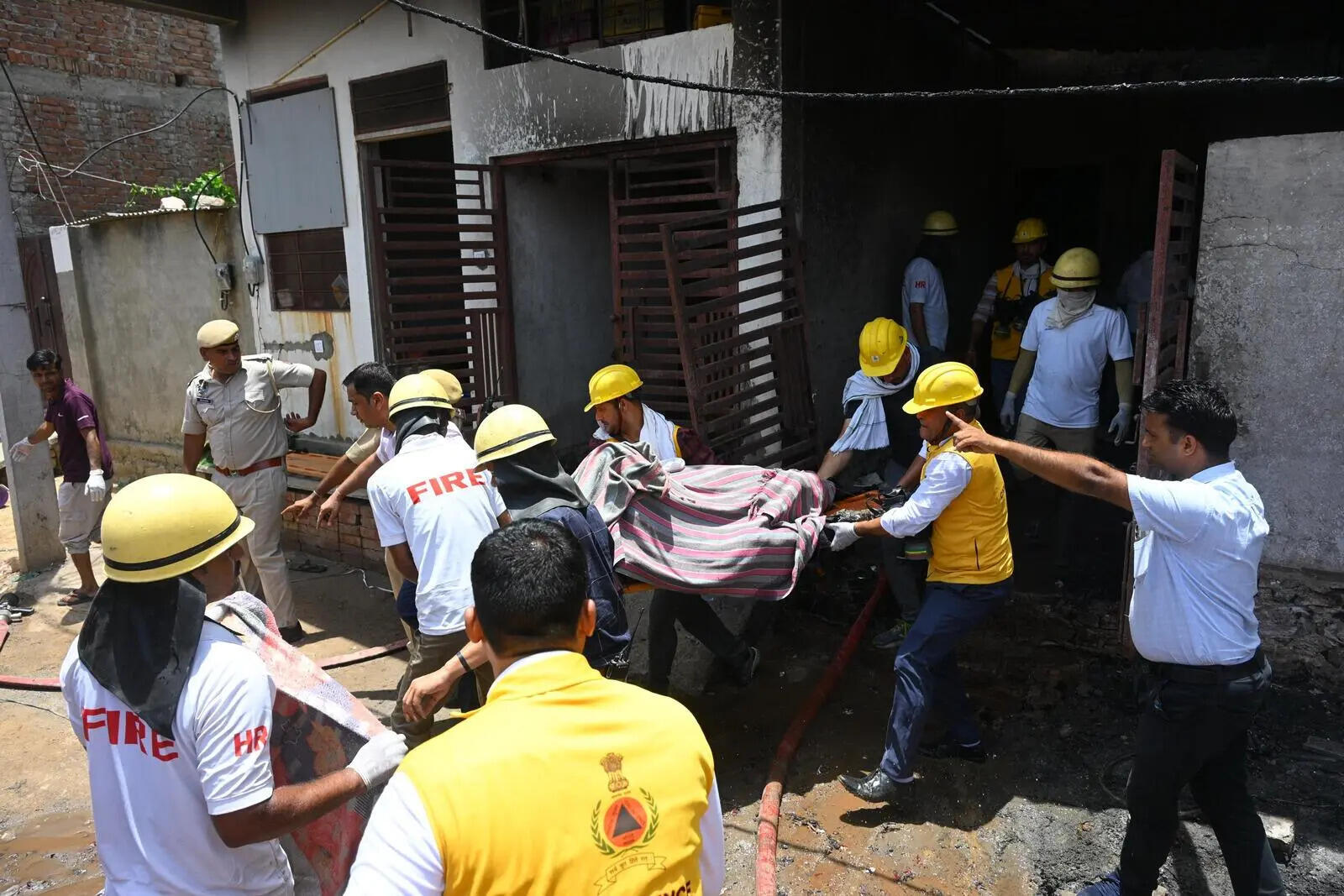 A massive fire ripped through a fireworks warehouse operating in a densely populated residential area of Khoh Nagoriyan (Bhagirath) (1).jpg