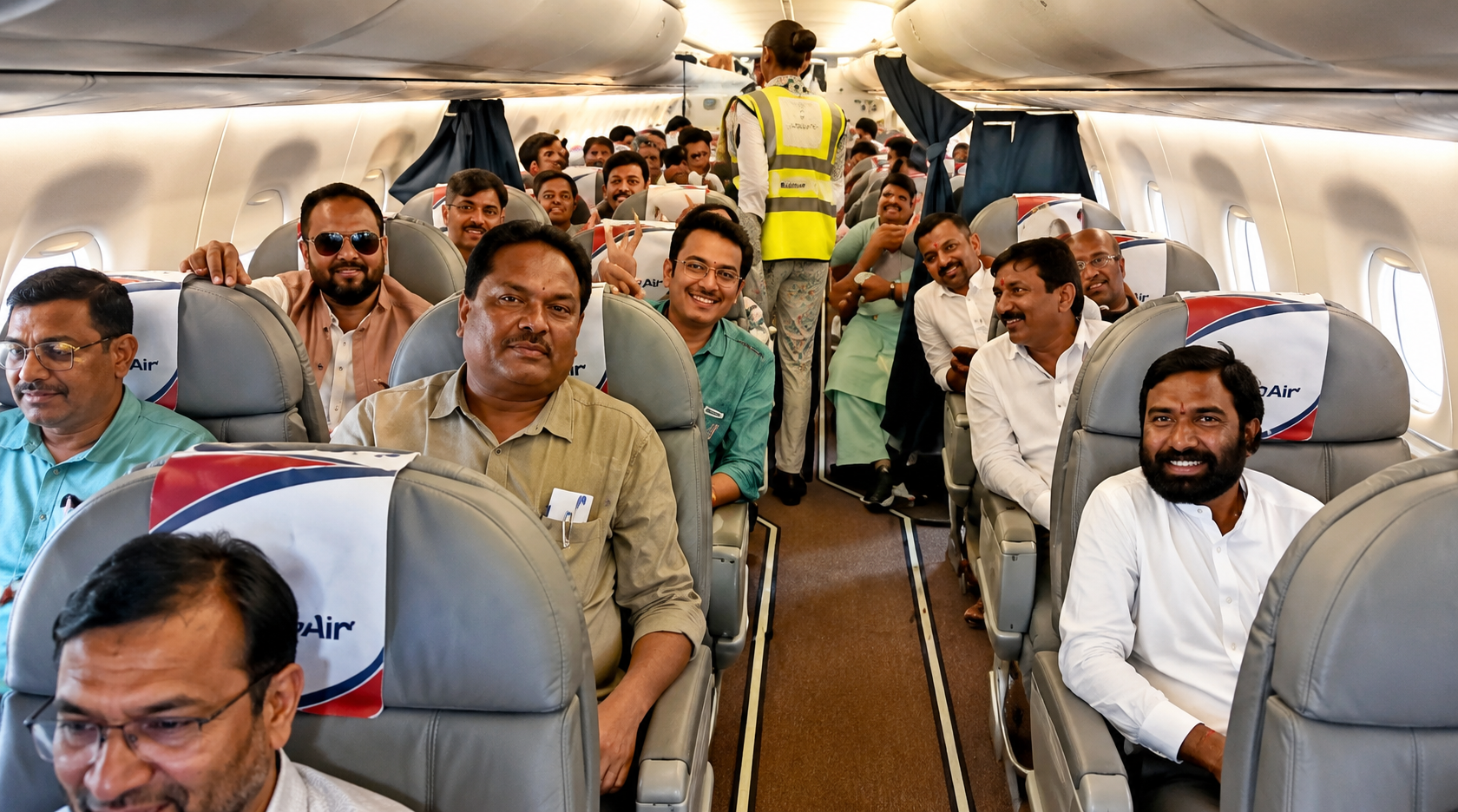 GROUNDED: A total of 74 passengers — including 38 Congress MLAs and their family members — arrived at the airport expecting to depart immediately. Another 20 MLAs were due to travel on an evening flight. The sudden rejection of Meenakshi Natarajan’s nomination upset those plans and sparked uncertainty