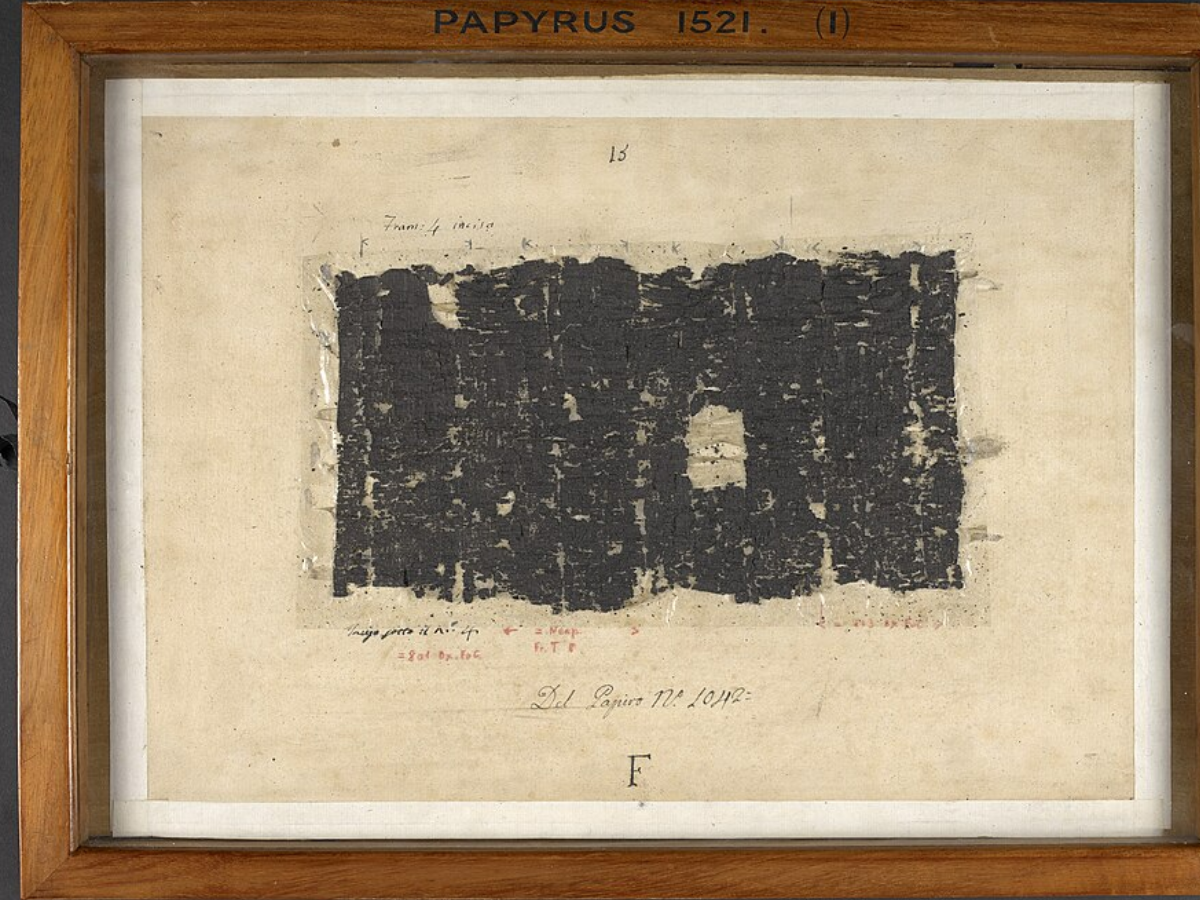 Wikimedia Commons Heruclaneum Papyrus