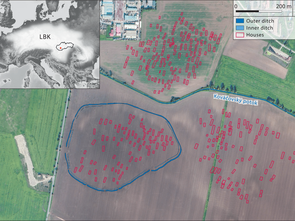 The Neolithic settlement site of Vráble-Veľké Lehemby