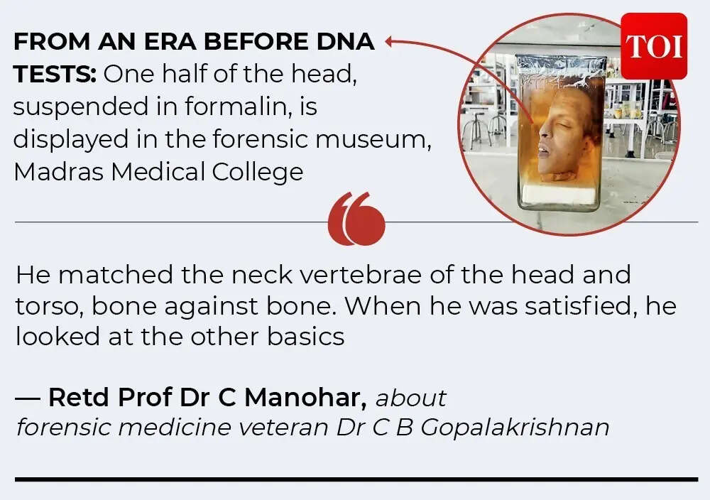 Retd Prof Dr C Manohar on forensic medicine veteran Dr CB Gopalakrishnan.