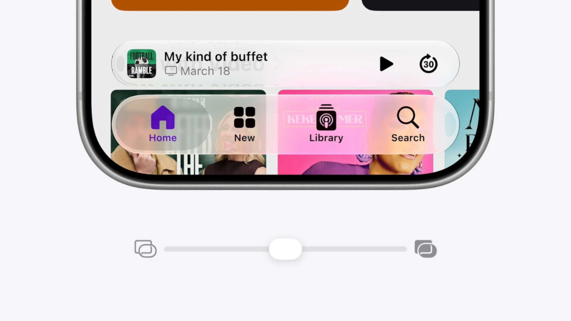 A transparency slider? Would Steve Jobs have ever allowed this?
