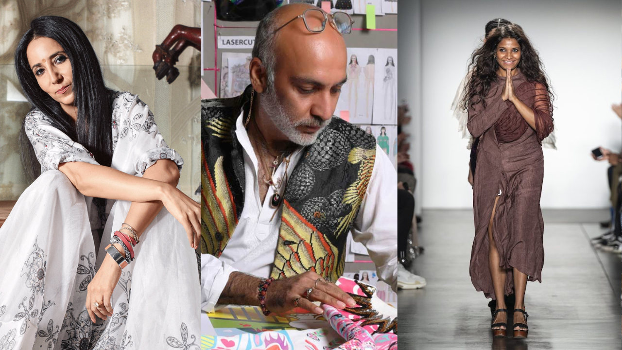 Anamika Khanna, Manish Arora, and Vaishali Shadangule