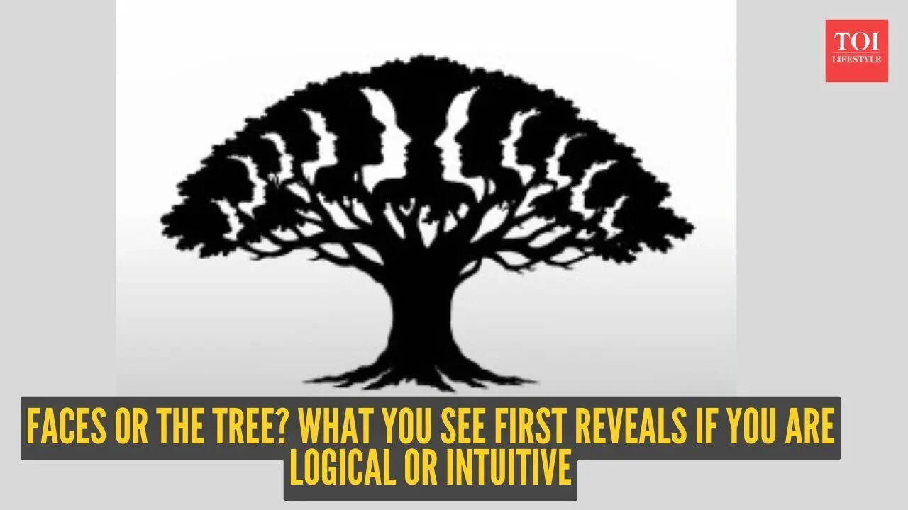 Optical illusion personality test: Faces or the tree? What you see first reveals if you are logical or intuitive