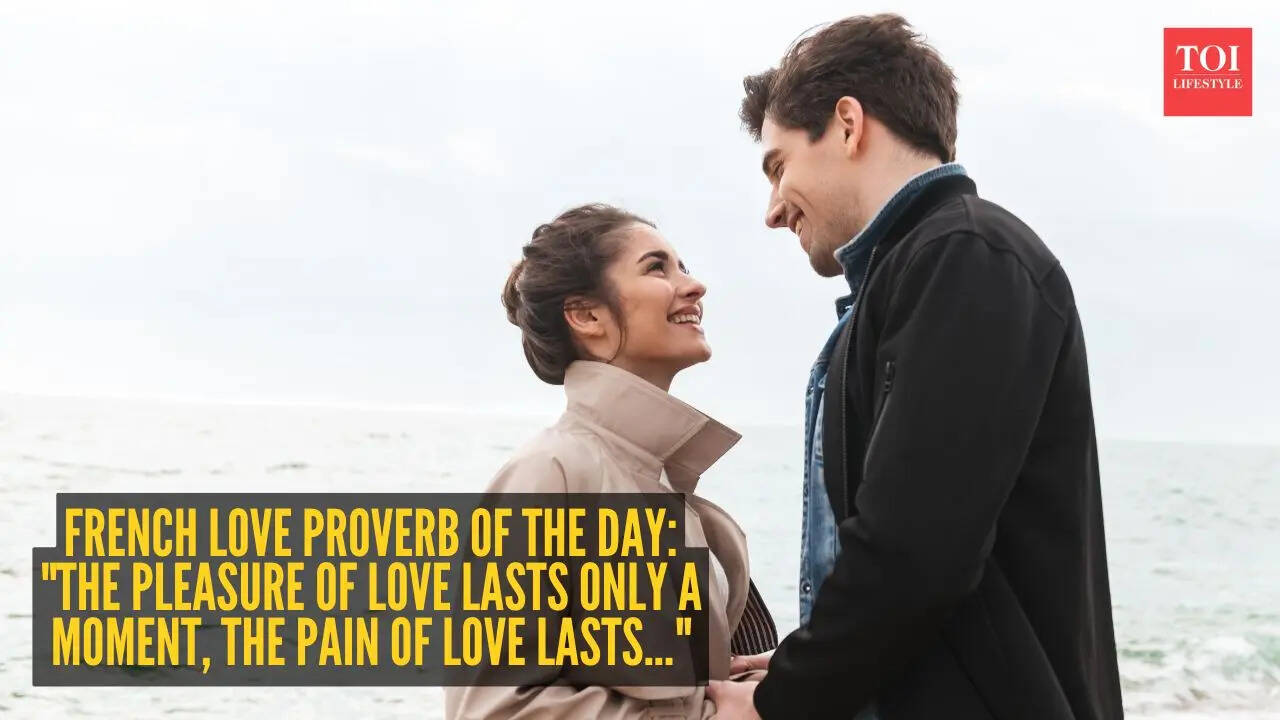 French love proverb of the day: "The pleasure of love lasts only a moment, the pain of love lasts..."