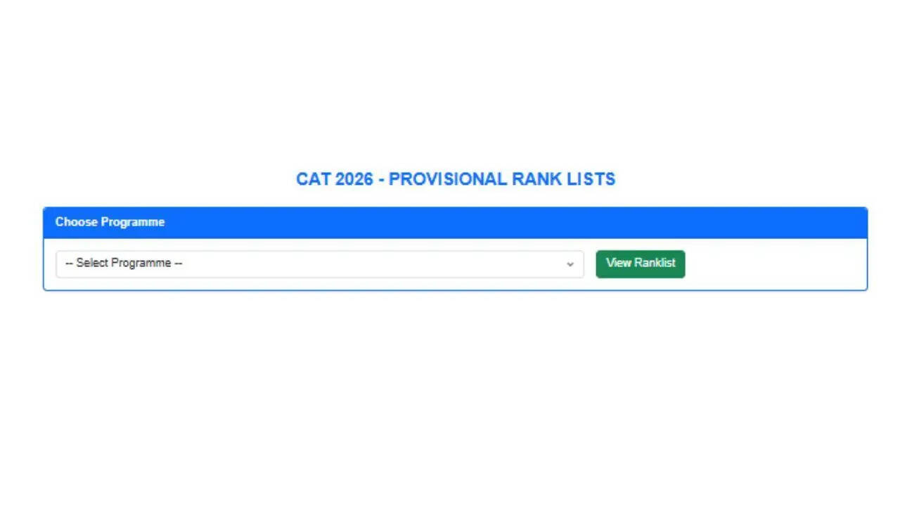 CUSAT CAT 2026 Rank List out: Here's the direct link to check course-wise rankings