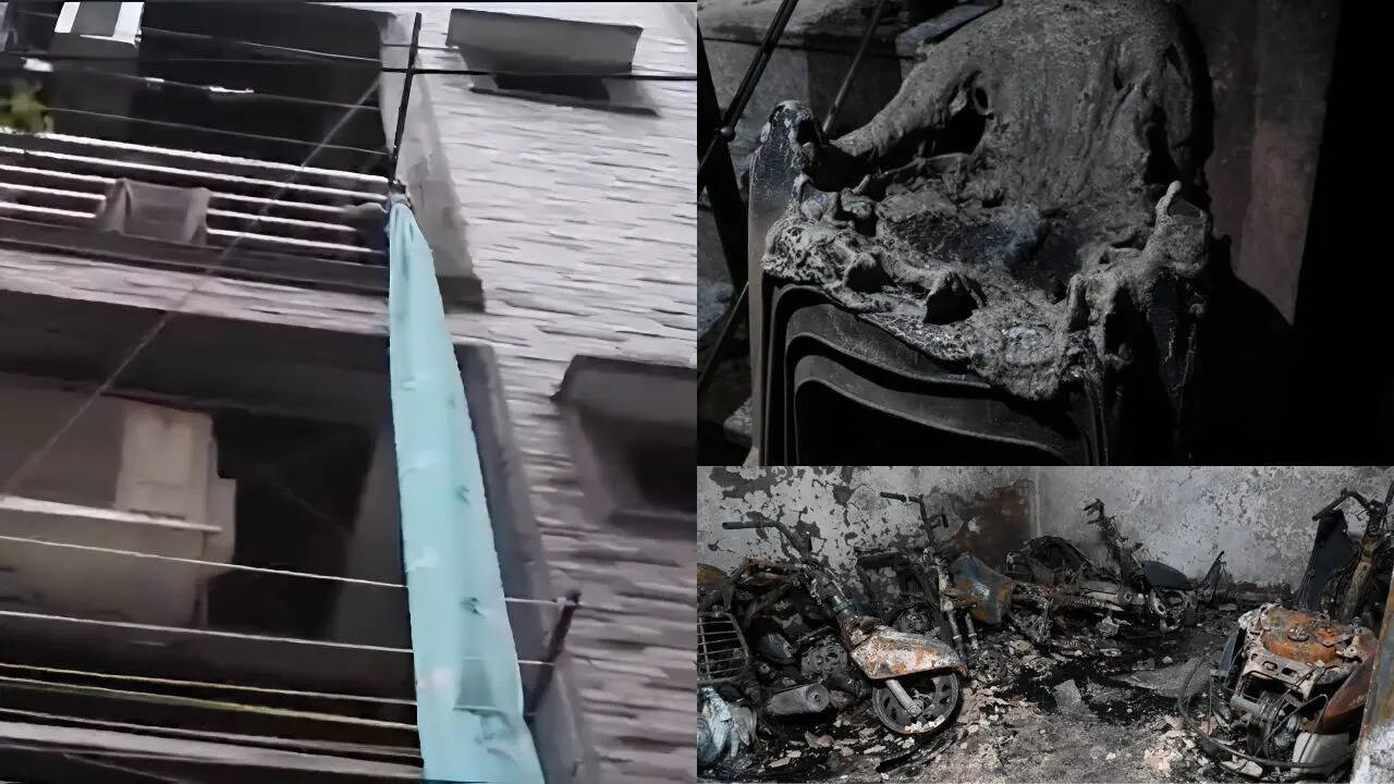 ‘People climbed down using sarees’: Moments from Delhi apartment fire that killed mother & 2 kids