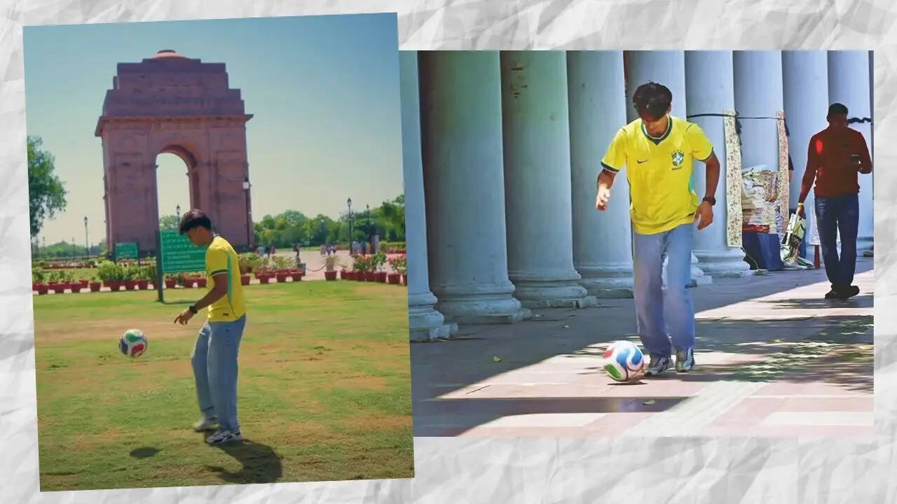 Delhi-based fans Anshul Parashar and Rohit Jayal took their love for the game to the streets by shooting a cinematic video with the World Cup’s official match ball