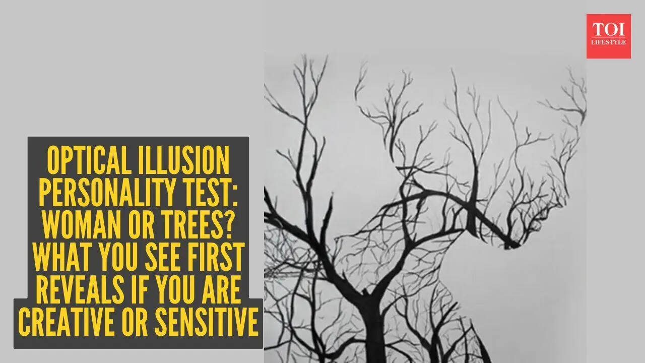 Optical illusion personality test: Woman or trees? What you see first reveals if you are creative or sensitive
