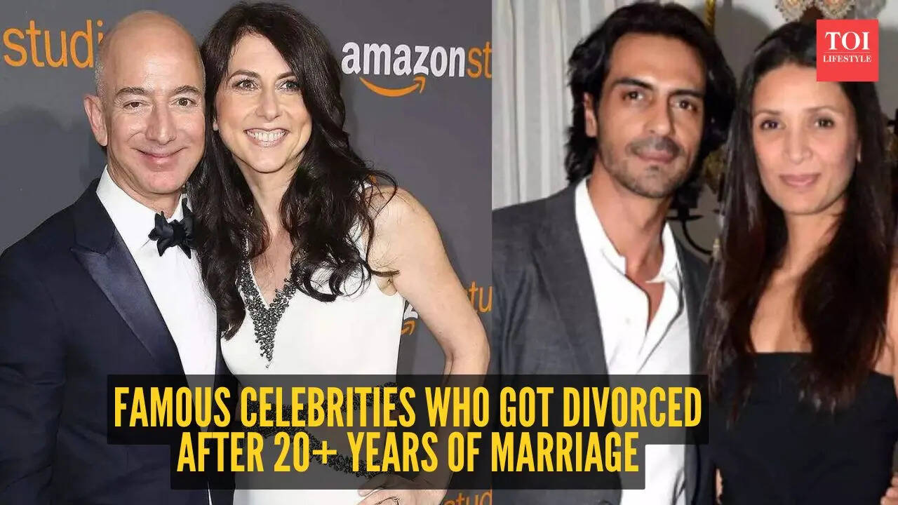 From Jeff Bezos and MacKenzie Scott to Arjun Rampal and Mehr Jesia: 7 famous celebrities who got divorced after 20+ years of marriage