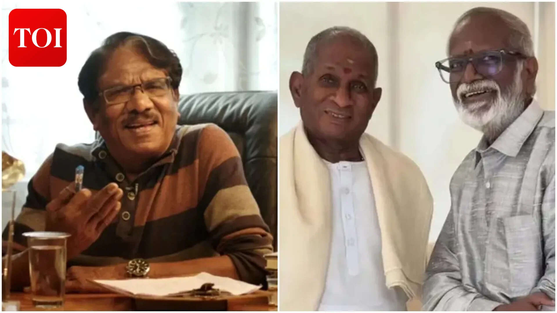 Gangai Amaran breaks down at Bharathiraja's home