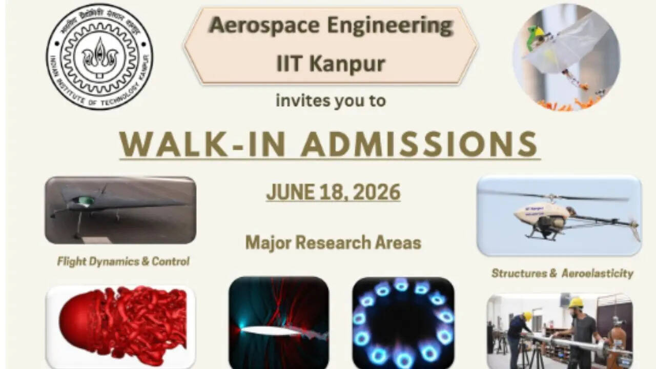 IIT Kanpur opens walk-in admissions for PhD in Aerospace Engineering: Check how to apply
