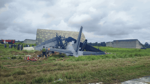 IAF AN-32 aircraft crashes while landing at Jorhat airbase in Assam