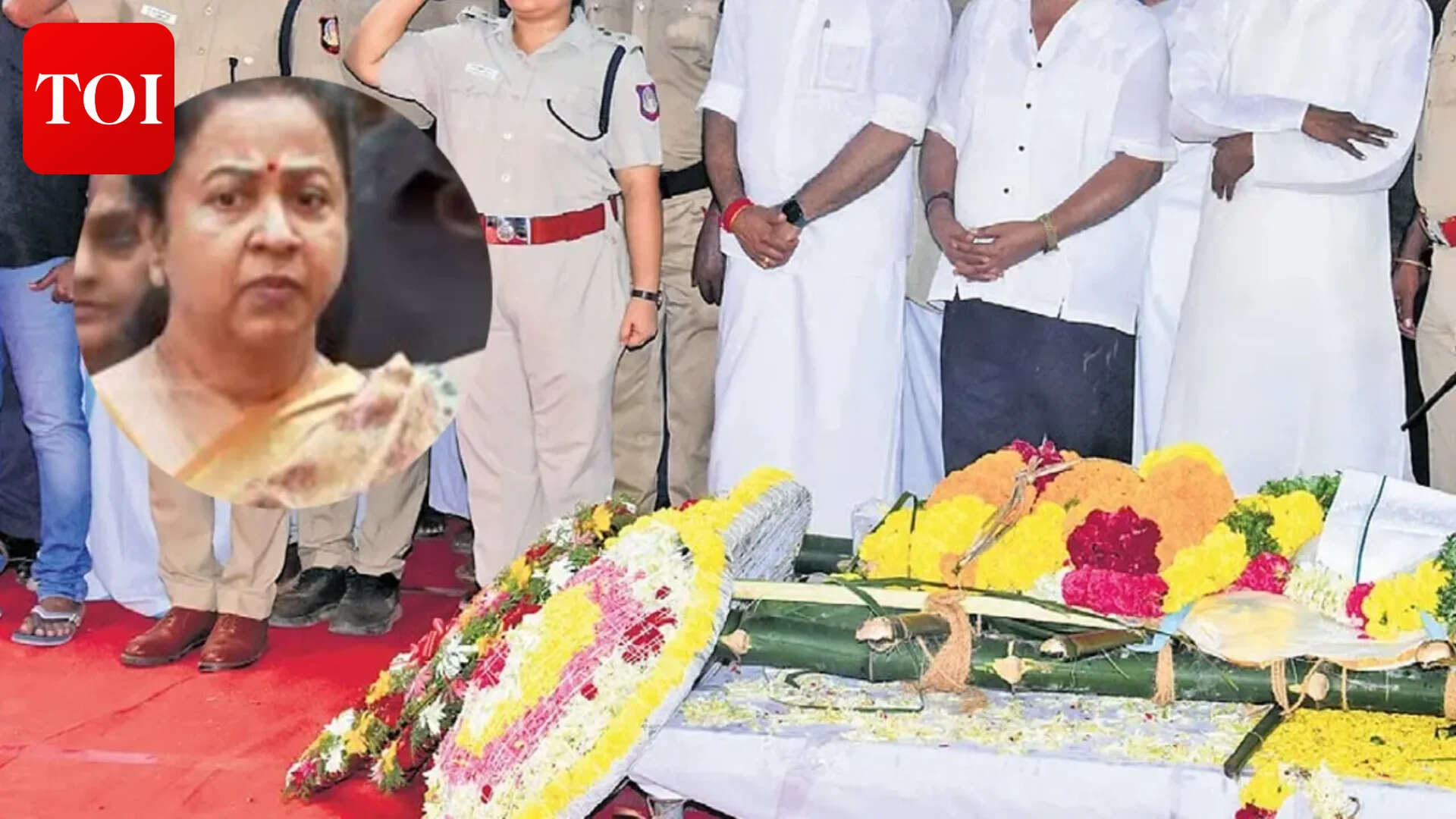 Raadhika calms rift at Bharathiraja’s funeral