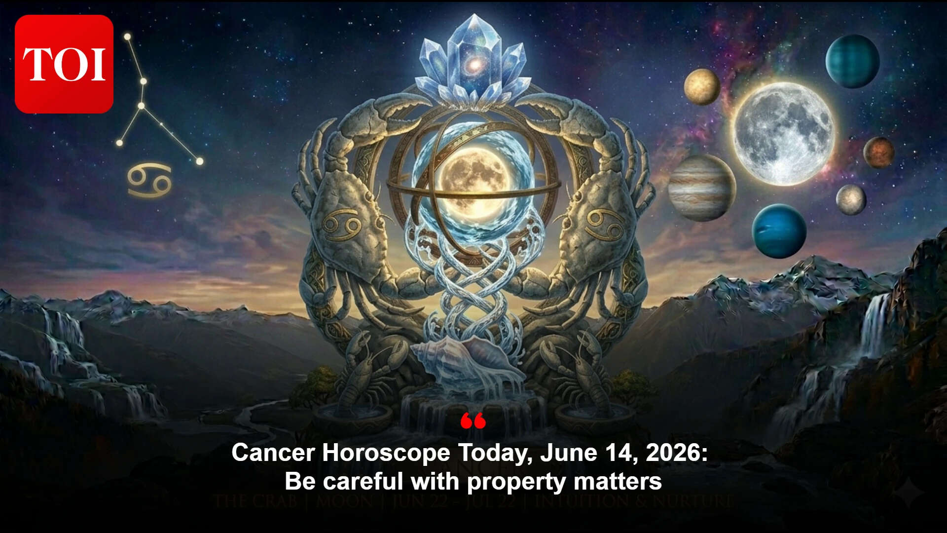 Daily Cancer Forecast: Calm day favours steady work; postpone property decisions