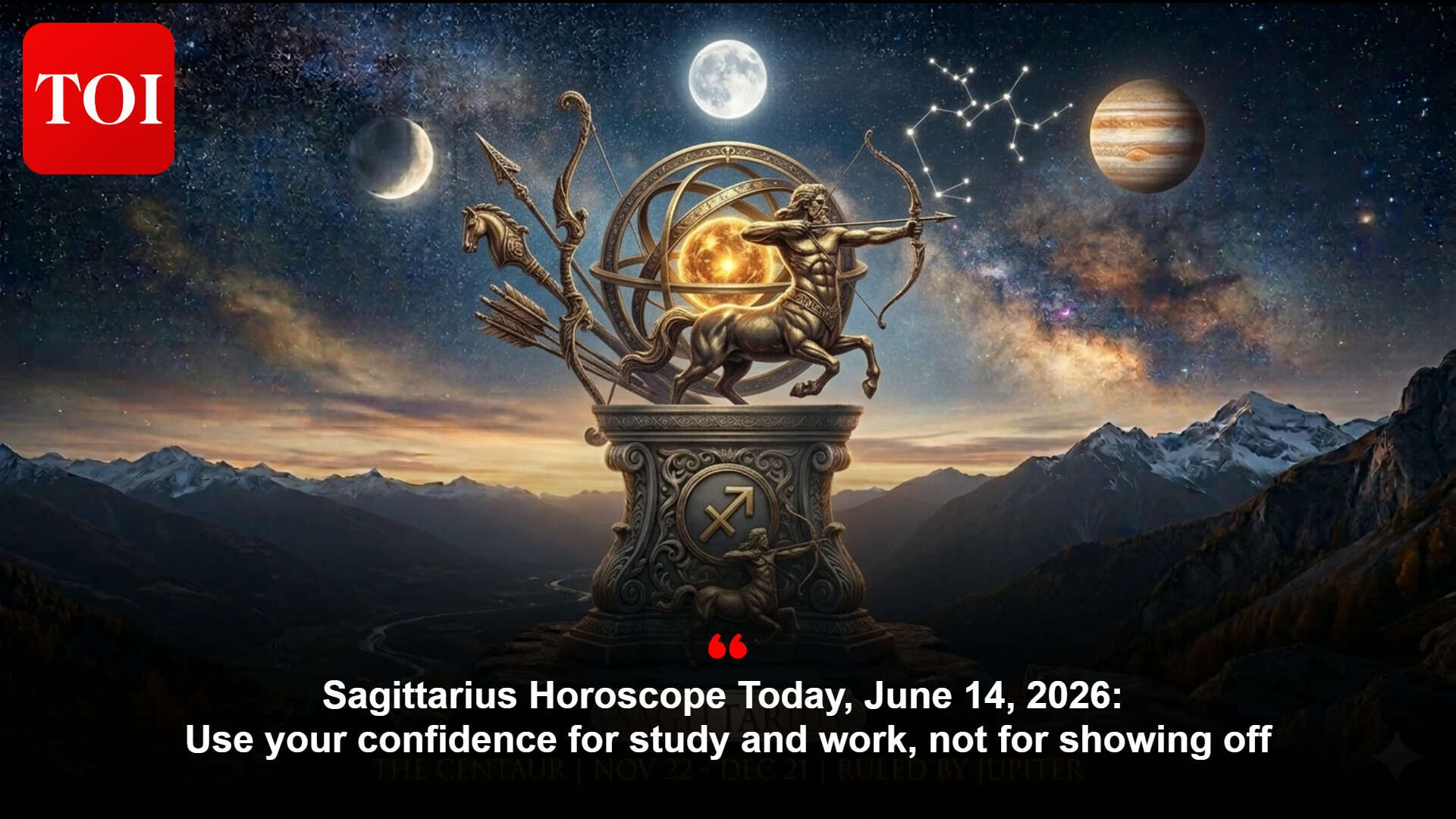 Sagittarius Horoscope Today: Confidence powers study and work; avoid showing off