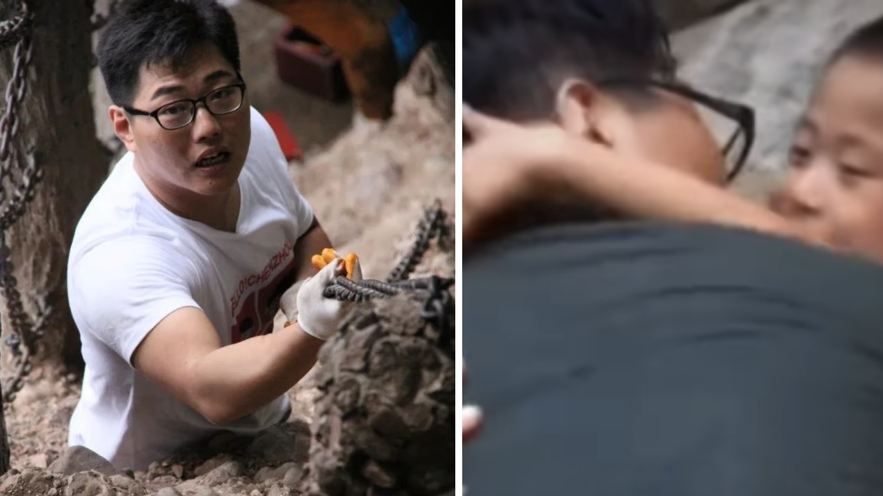 When Chen Zhou completed the 19 hour climb, his son, then a little boy, witnessed his father’s determination.