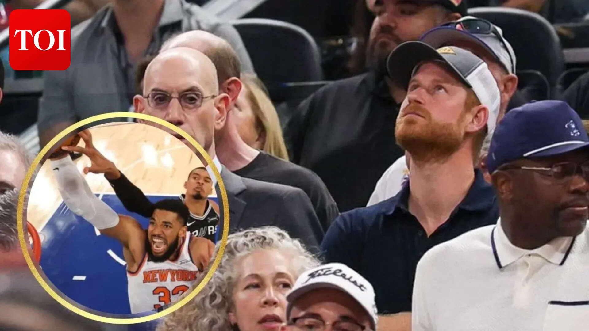 Prince Harry makes surprise NBA Finals appearance