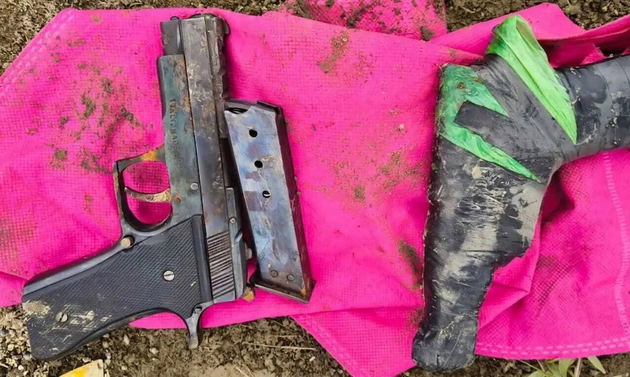 The pistols recovered from near the rail tracks 7fdec5f3-5c87-46ce-94e5-01f8d3ebdfe7_Pistols.jpg