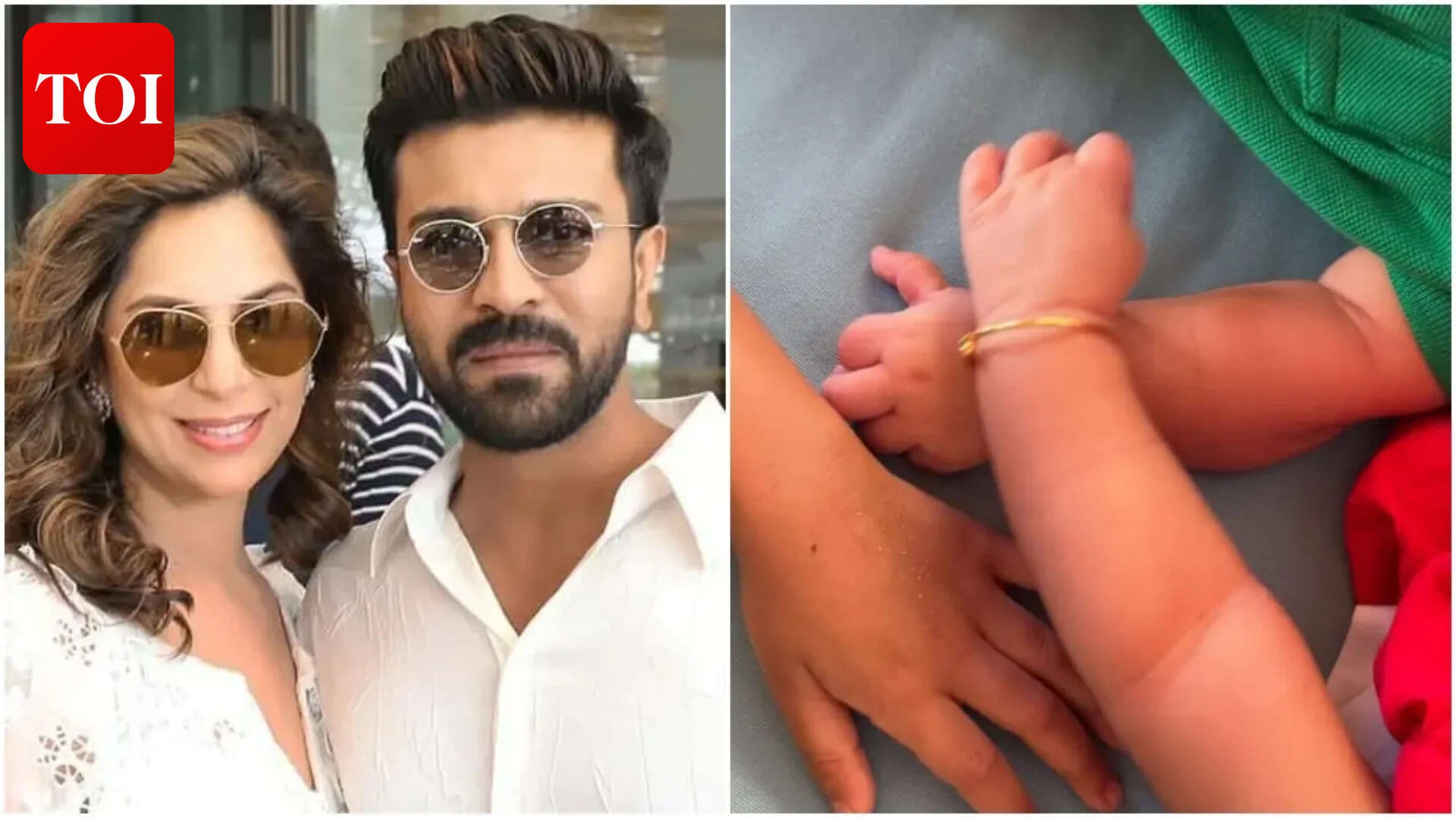 Ram Charan and Upasana REVEAL first glimpse of twins