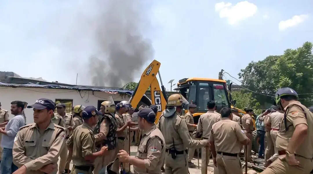 Security personnel at the site