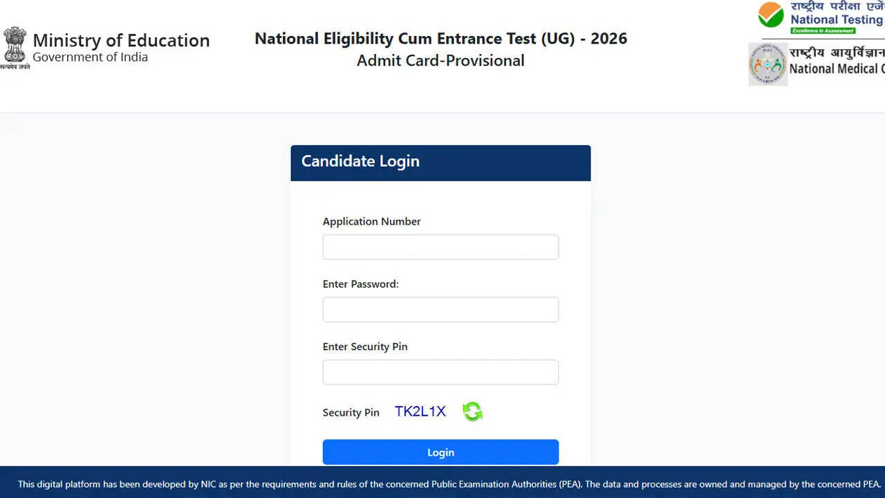 NEET UG admit card 2026: NTA assures quick fix as re-NEET hall ticket download problems continue