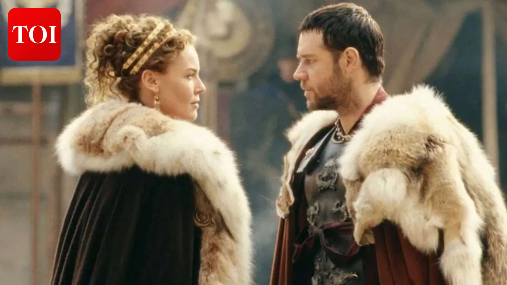  Russell Crowe recalls 'sticking to his guns' to stop intimate scenes with Connie Nielsen in 'Gladiator'<br>