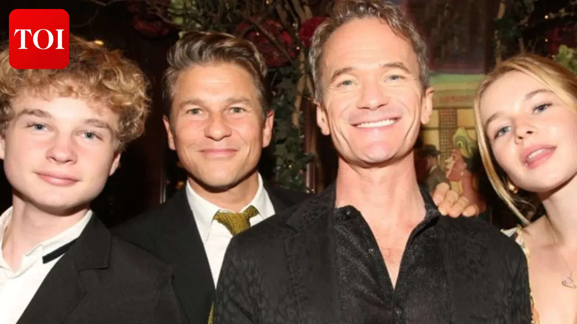 Neil Patrick Harris and David Burtka with their 15-year-old twins