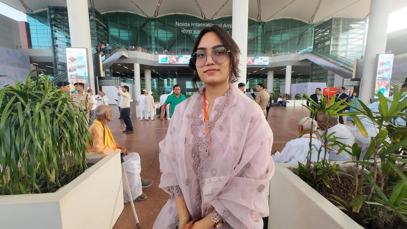 Hira Rashid, an MBBS student at AMU, takes flight from Noida to Lucknow Hira Rashid.JPG
