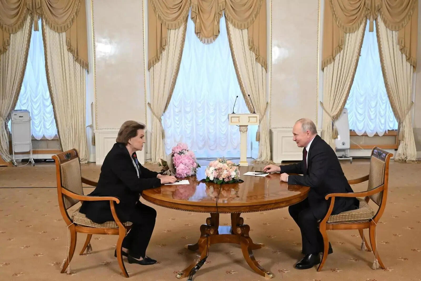 Russian President Vladimir Putin with Valentina Tereshkova Russian President Vladimir Putin with Valentina Tereshkova