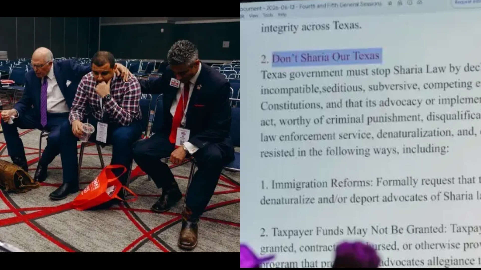 'Don't Sharia Our Texas': Muslim GOP members asked to leave Republican convention, US if they don't become Christians