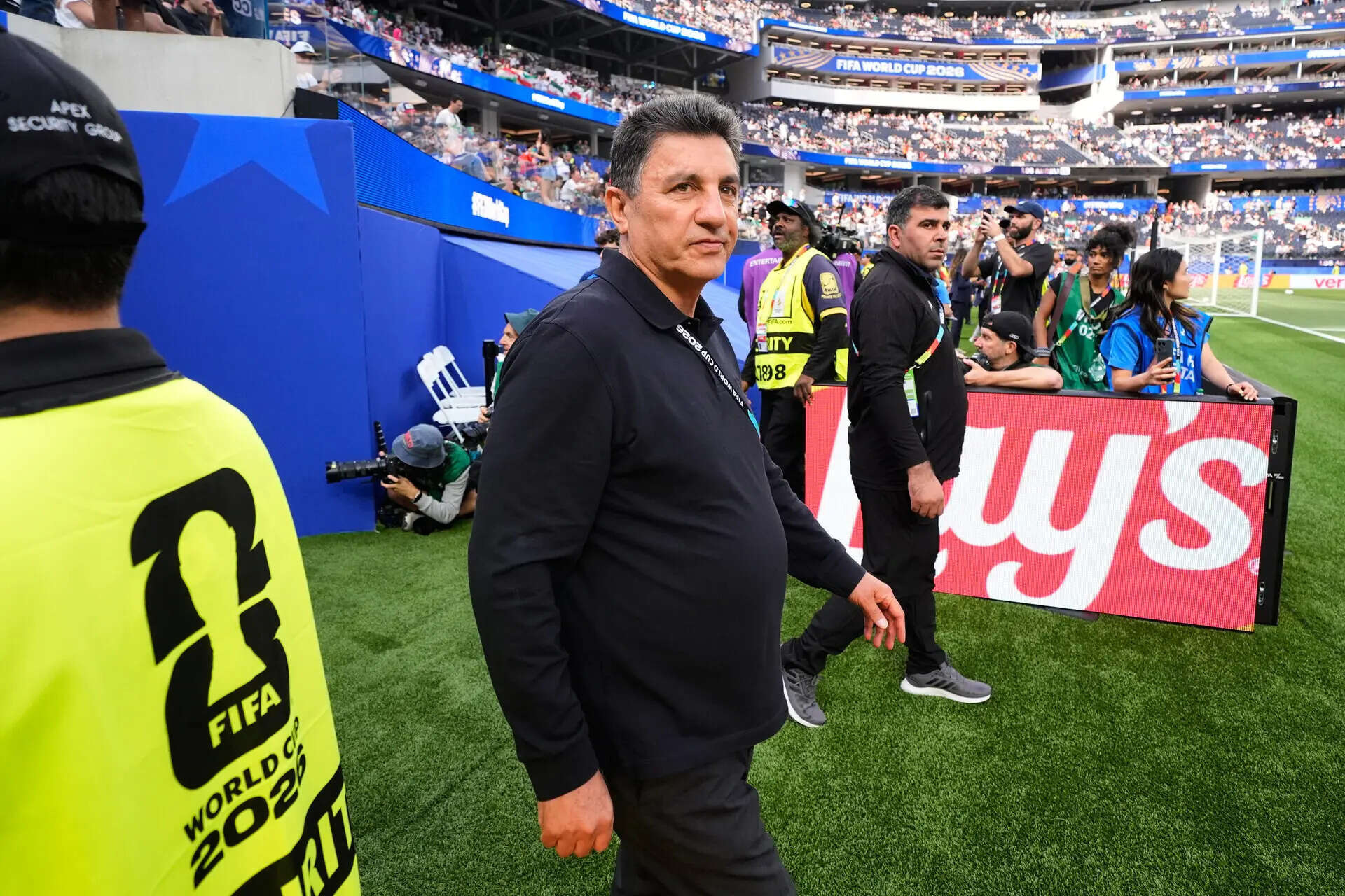 Iran head coach Amir Ghalenoei. (AP Photo) Iran