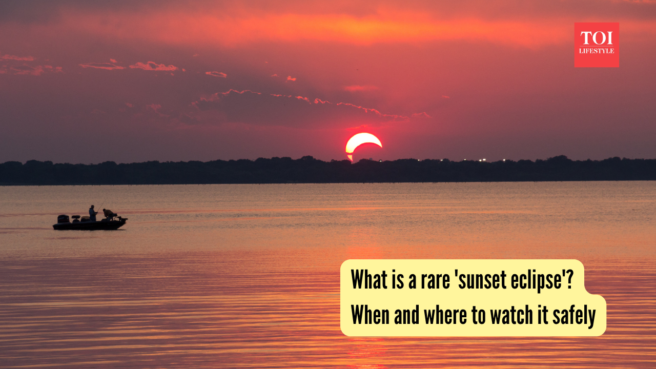 What is a rare 'sunset eclipse' When and where to watch it safely