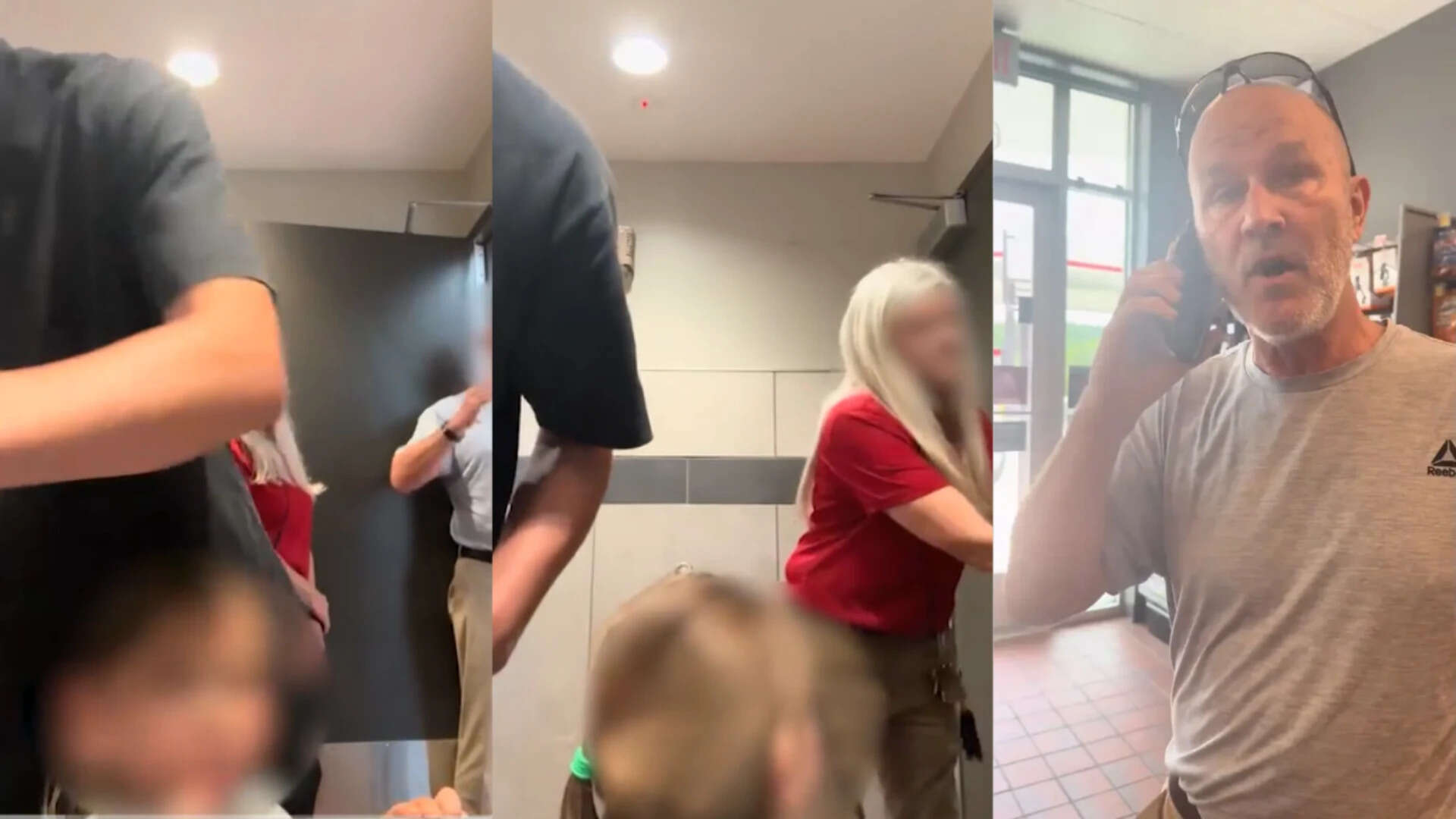 Customer calls police on father who accompanied two young daughters to women's washroom