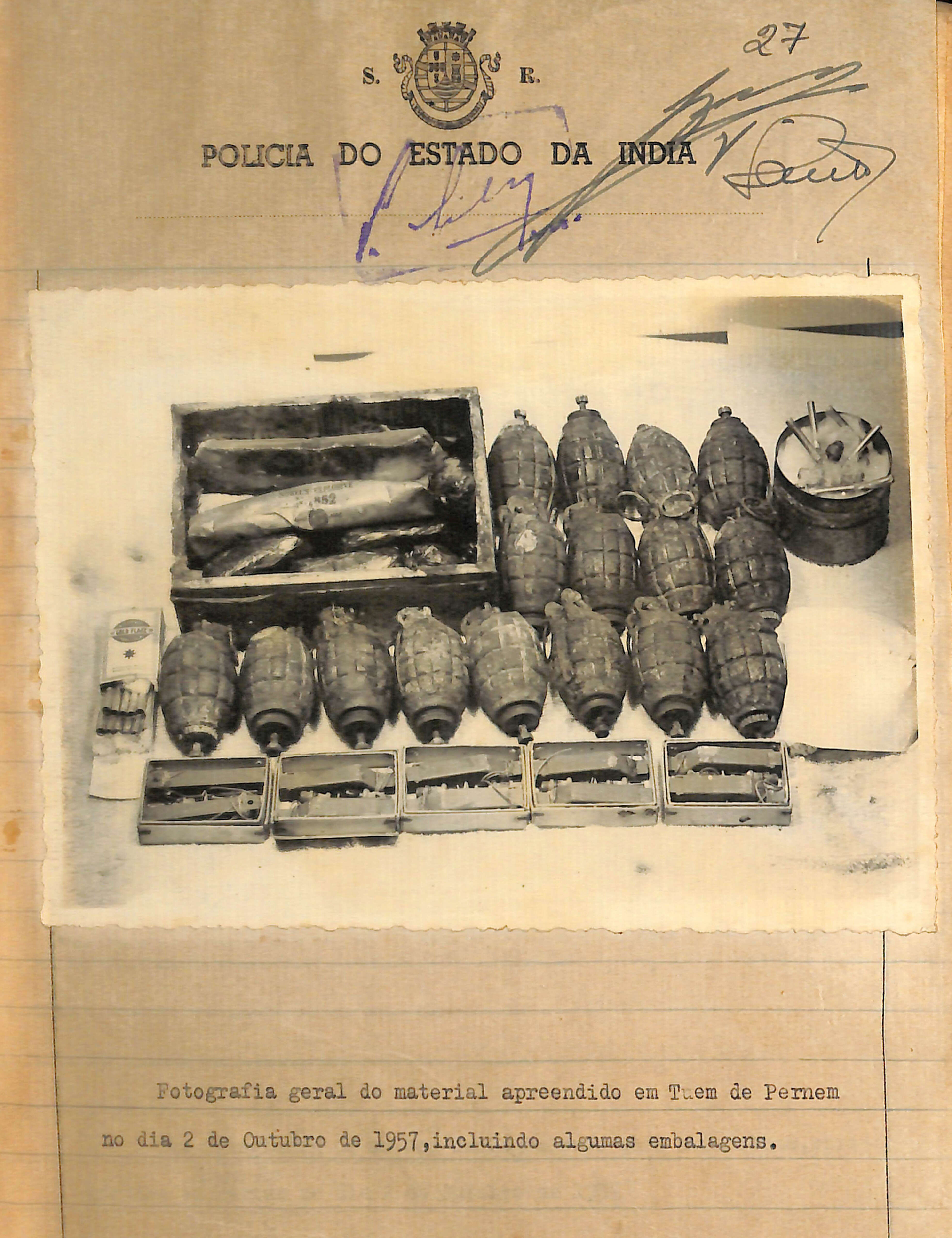 Ammunition confiscated from members of Azad Gomantak Dal