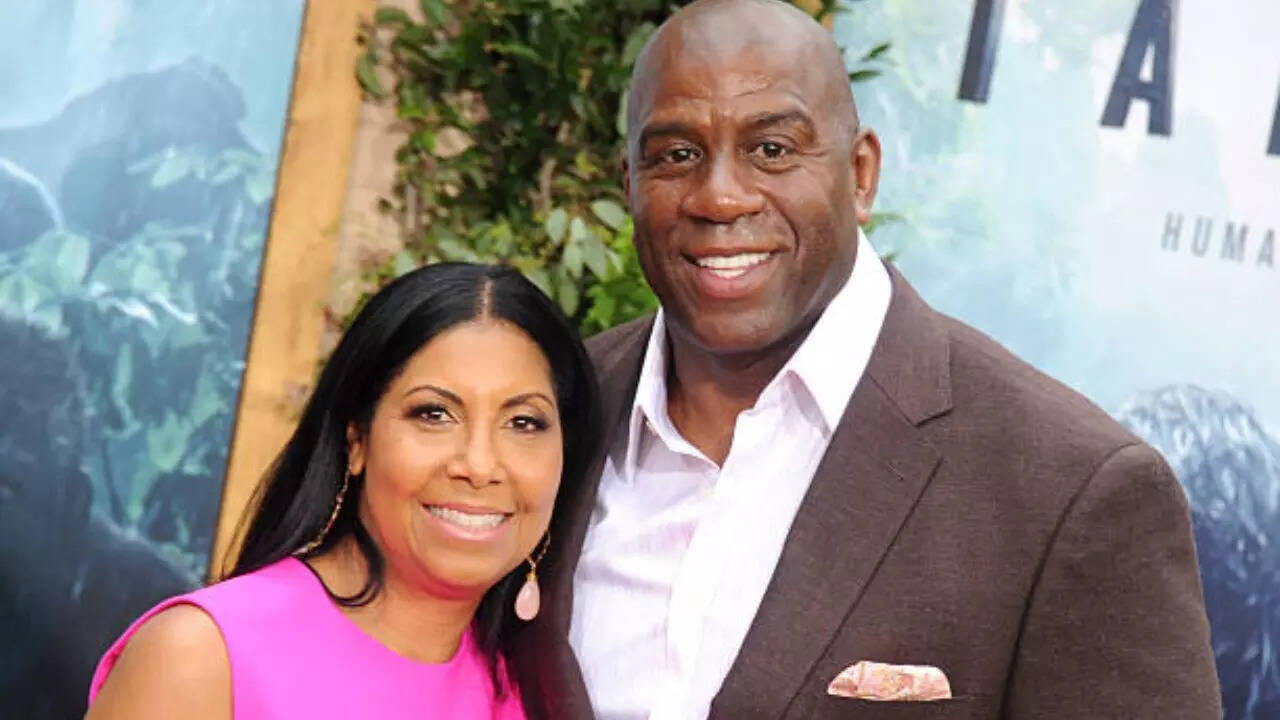 Magic Johnson and Cookie Johnson