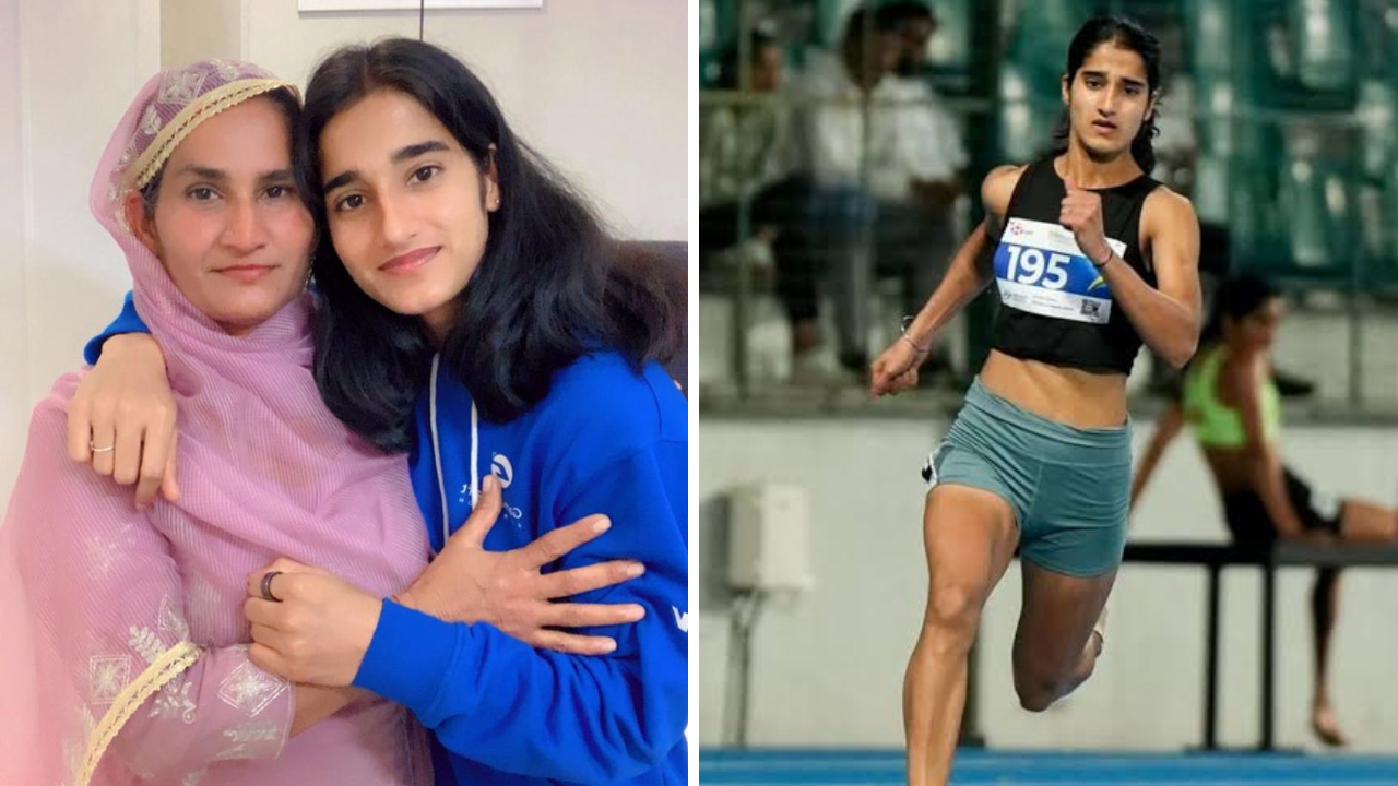 Rashdeep Kaur with her mother.