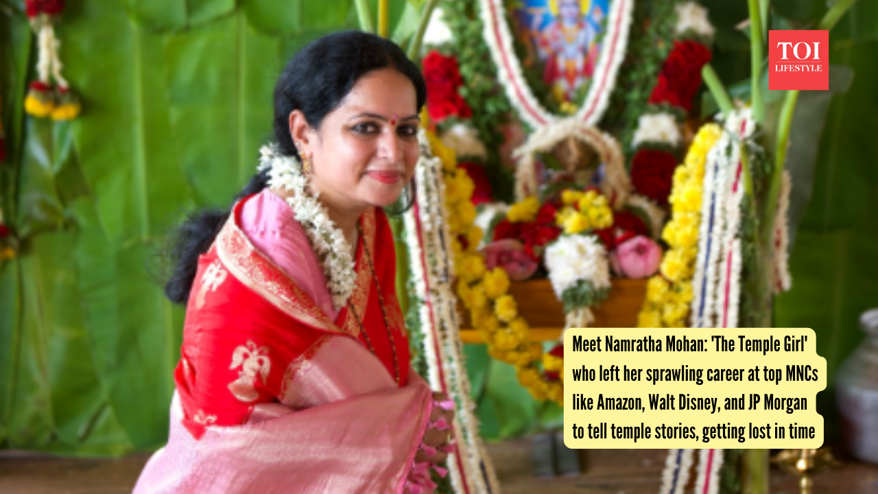 Meet Namratha Mohan 'The Temple Girl' who left her sprawling career at top MNCs like Amazon, Walt Disney, and JP Morgan to tell temple stories, getting lost in time