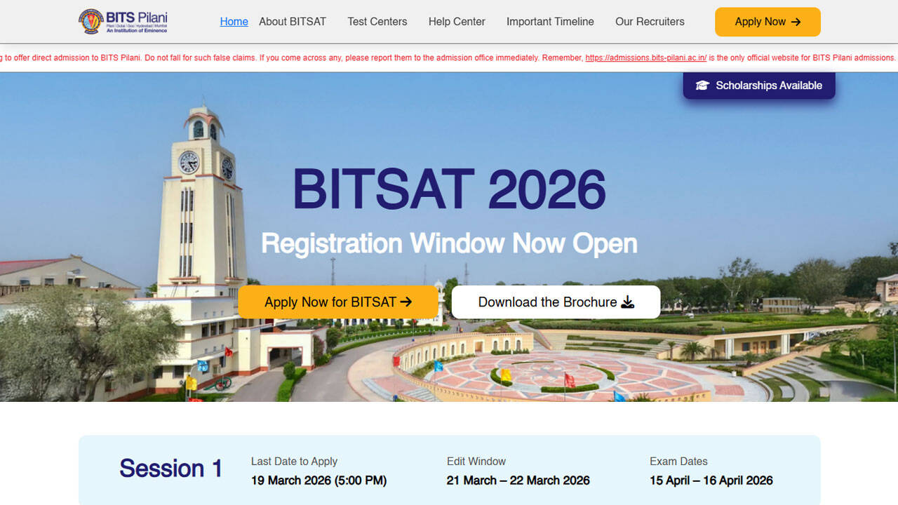 BITSAT 2026 seat allotment result out today, counselling process moves to next stage