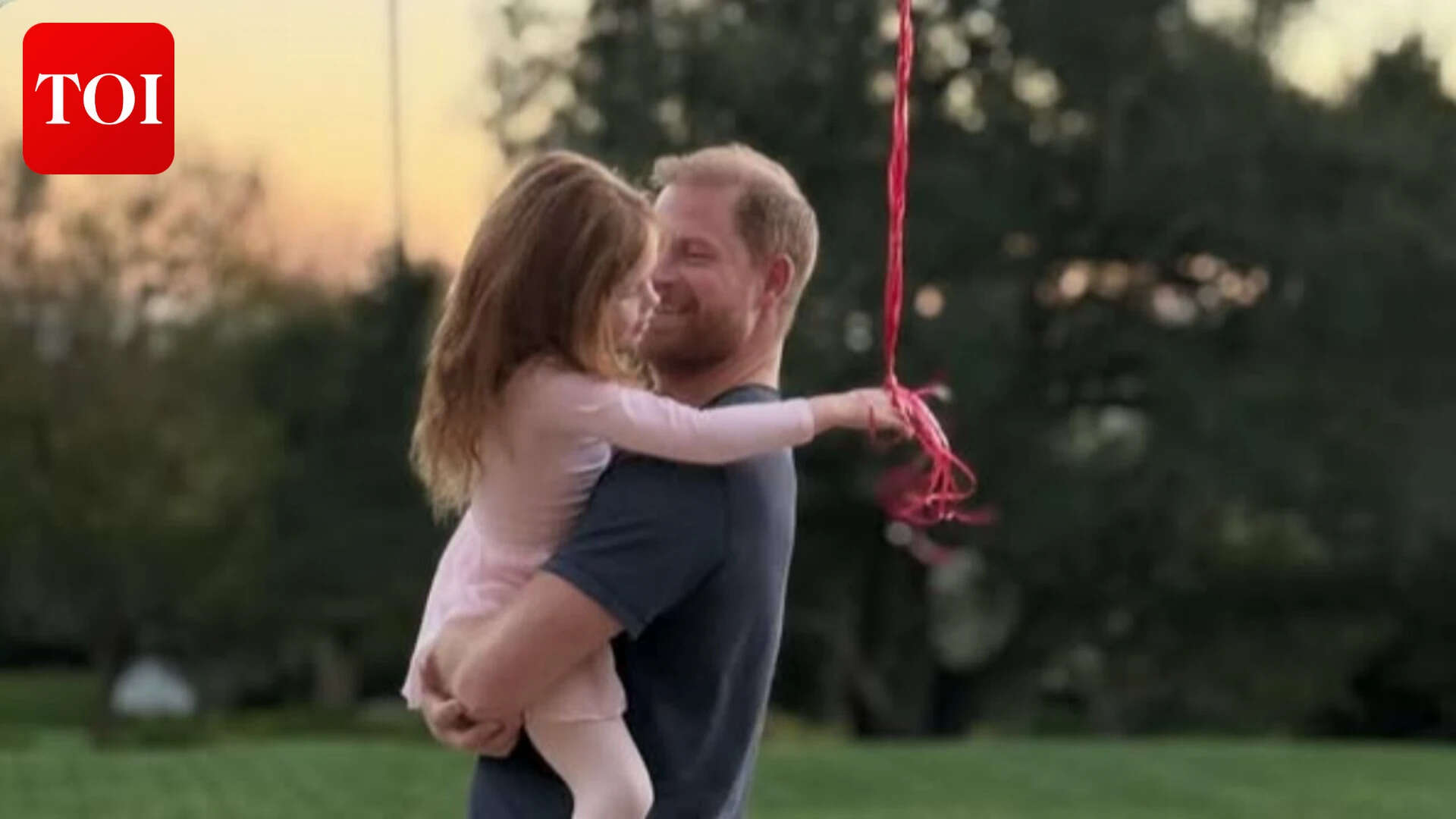 Prince Harry and Princess Lilibet share a sweet moment<br>