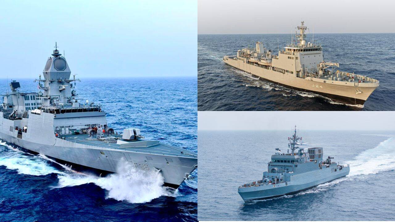 Kolkata Docks Ready for Triple Inductions: Navy to Commission INS Dunagiri, Sanshodhak, and Agray