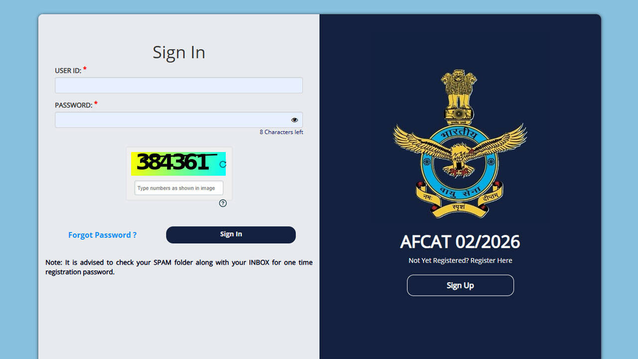 AFCAT 02/2026 application window closes today for Indian Air Force vacancies; apply here