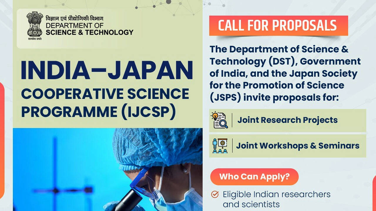 DST IJCSP 2026: India-Japan Cooperative Science Programme invites applications for collaborative research projects
