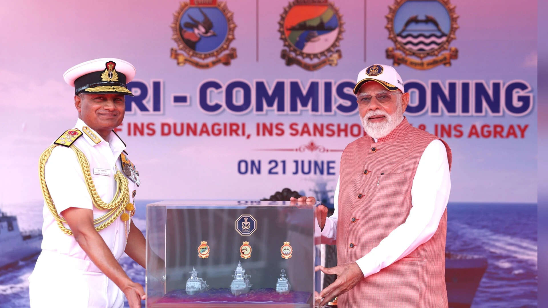 PM Modi Commissions Three Indigenous Naval Warships, Emphasises Maritime Strength