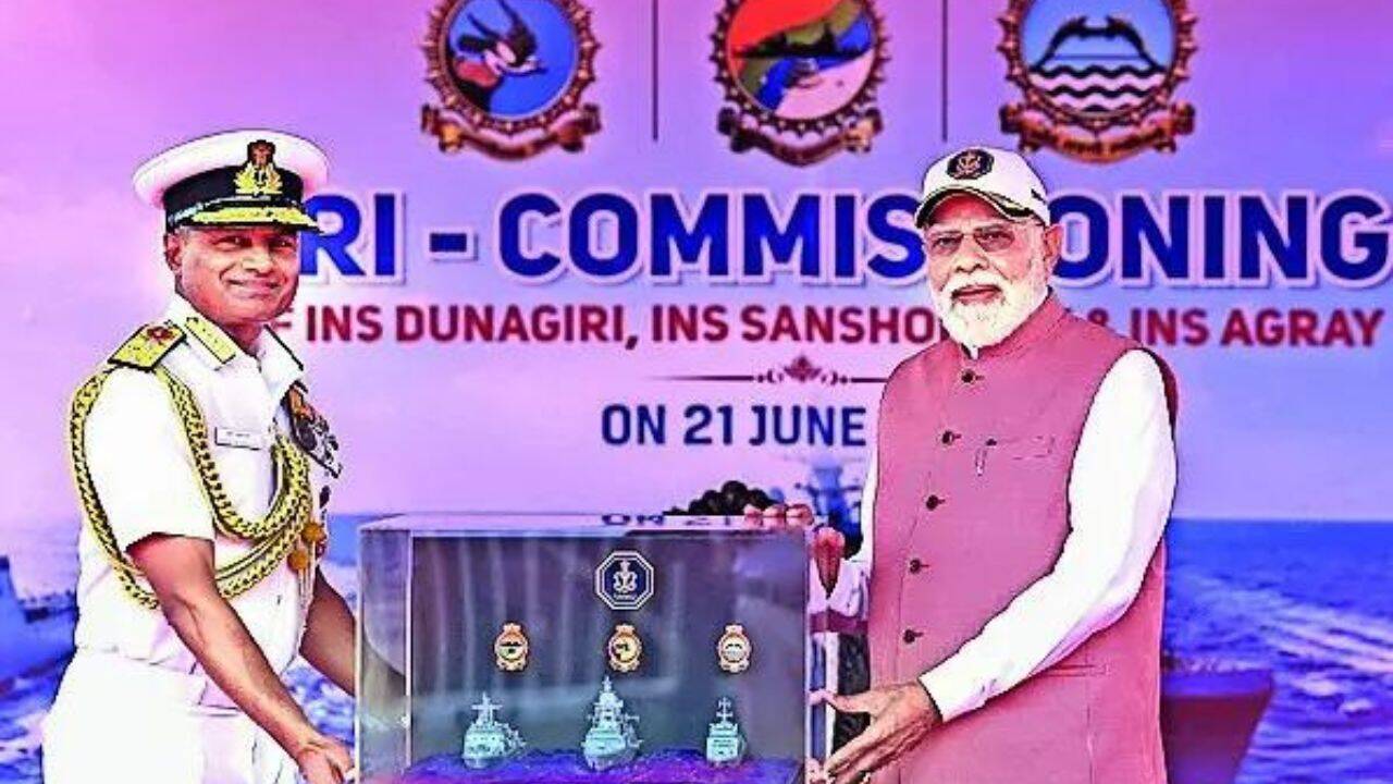 ‘India won’t be mere buyer’: PM Modi commissions 3 frontline ships