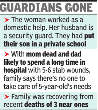 Delhi woman stabbed