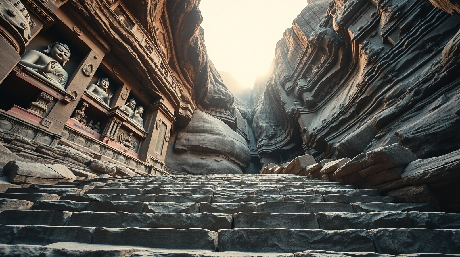 Ancient hidden passage in China showcases the pinnacle of Chinese rock art and a rare blend of three faiths