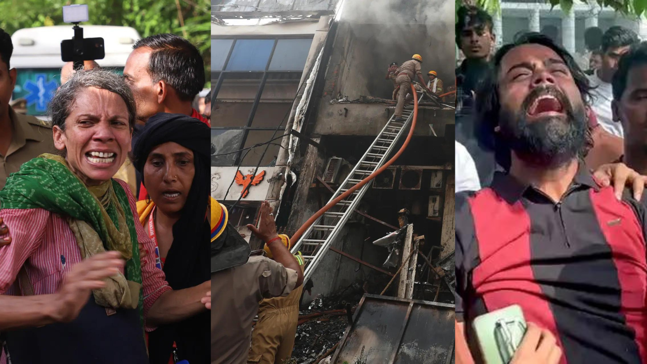 'Mujhe mere bete ke paas jaane do': Grief and horror outside Lucknow fire site