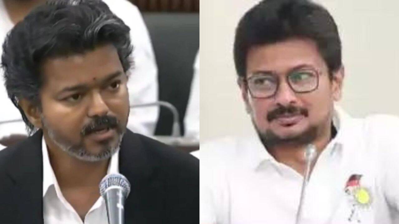 'Wife searching for her husband': Udhyanidhi Stalin takes personal dig at Vijay, TVK fires back