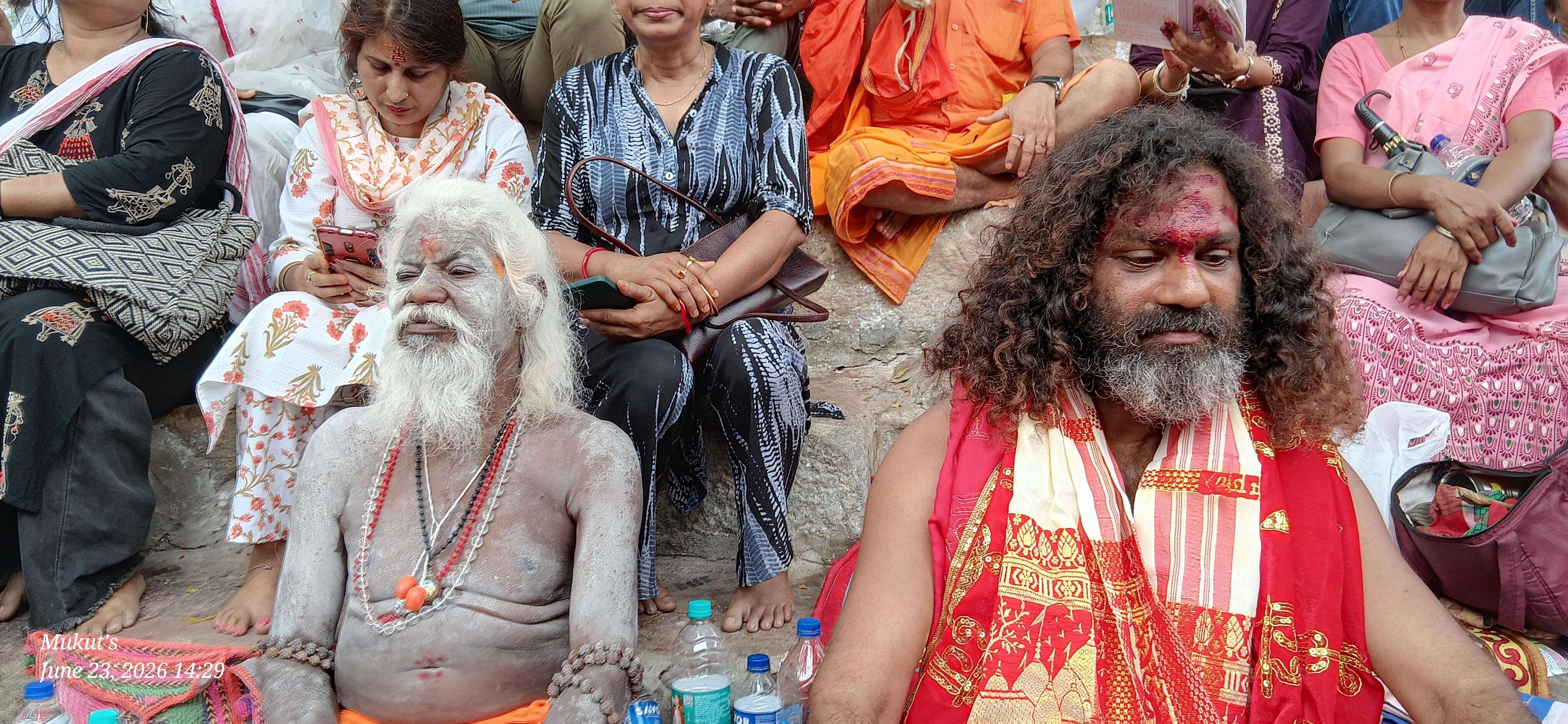Sadhus at the Kamakhya temple premises.jpg